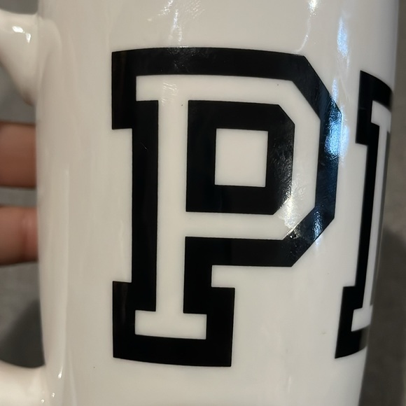 PINK by Victoria Secret LOGO MUG PINK in Black lettering mug is Off-White color - Picture 10 of 14